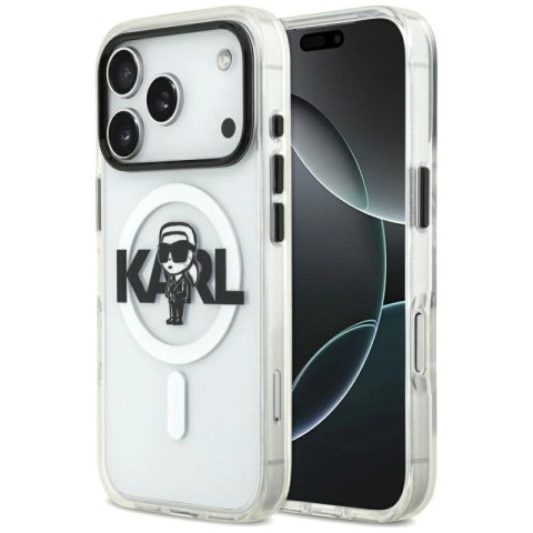 Etui Karl Lagerfeld IML Karl Sketch Logo MagSafe do iPhone 17 Pro - przezroczyste Karl Lagerfeld