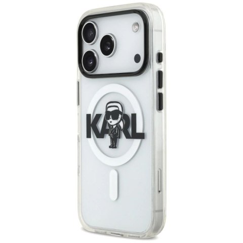 Etui Karl Lagerfeld IML Karl Sketch Logo MagSafe do iPhone 17 Pro - przezroczyste Karl Lagerfeld