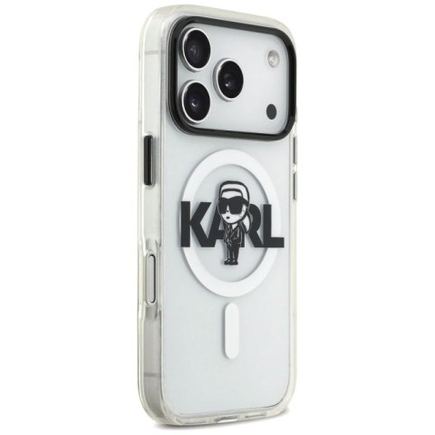 Etui Karl Lagerfeld IML Karl Sketch Logo MagSafe do iPhone 17 Pro - przezroczyste Karl Lagerfeld