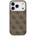 Etui Guess 4G Classic Logo MagSafe na iPhone 17 Pro Max - brązowe Guess