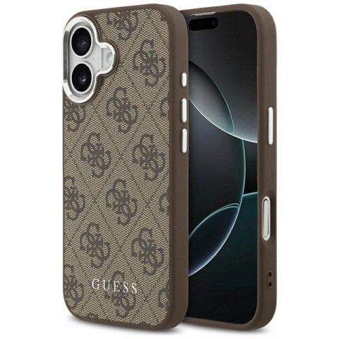 Etui Guess 4G Classic Logo MagSafe na iPhone 17 - brązowe Guess