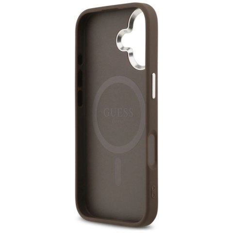 Etui Guess 4G Classic Logo MagSafe na iPhone 17 - brązowe Guess