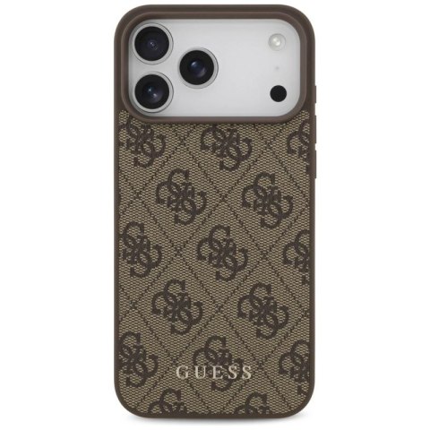 Etui Guess 4G Classic na iPhone 17 Pro Max - brązowe Guess