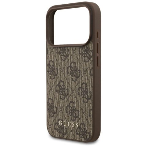 Etui Guess 4G Classic na iPhone 17 Pro - brązowe Guess