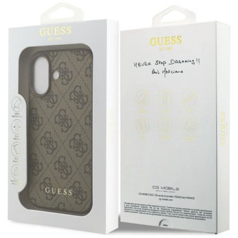 Etui Guess 4G Classic na iPhone 17 - brązowe Guess