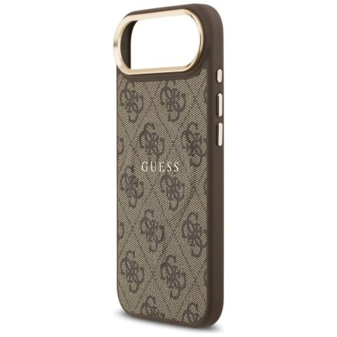Etui Guess 4G PU Classic Logo MagSafe na iPhone 17 Air - brązowe Guess