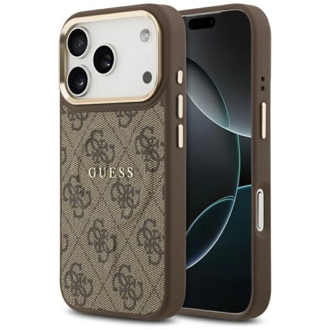 Etui Guess 4G PU Classic Logo MagSafe na iPhone 17 Pro - brązowe Guess