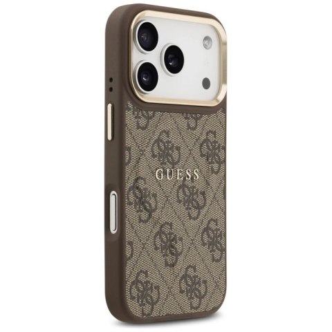 Etui Guess 4G PU Classic Logo MagSafe na iPhone 17 Pro - brązowe Guess