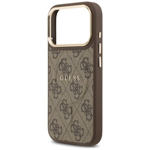 Etui Guess 4G PU Classic Logo MagSafe na iPhone 17 Pro - brązowe Guess