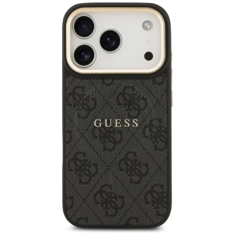 Etui Guess 4G PU Classic Logo MagSafe na iPhone 17 Pro - czarne