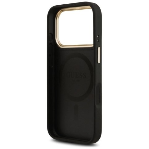 Etui Guess 4G PU Classic Logo MagSafe na iPhone 17 Pro - czarne