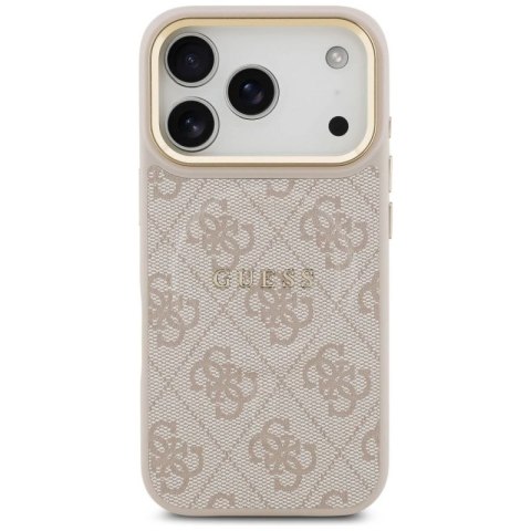 Etui Guess 4G PU Classic Logo MagSafe na iPhone 17 Pro - różowe Guess