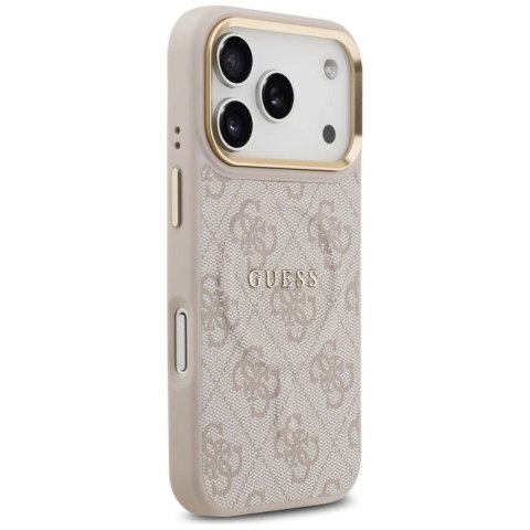Etui Guess 4G PU Classic Logo MagSafe na iPhone 17 Pro - różowe Guess