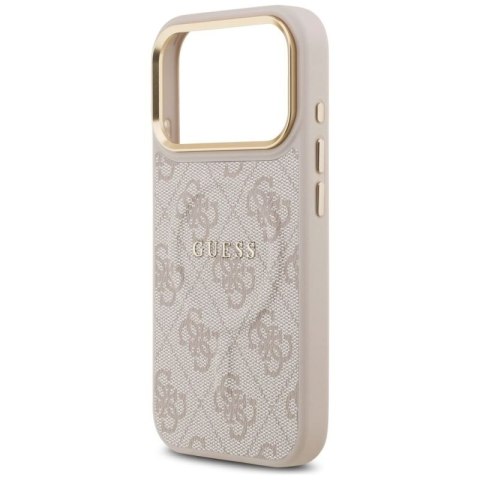 Etui Guess 4G PU Classic Logo MagSafe na iPhone 17 Pro - różowe Guess