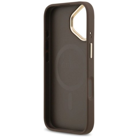 Etui Guess 4G PU Classic Logo MagSafe na iPhone 17 - brązowe Guess