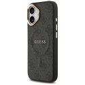 Etui Guess 4G PU Classic Logo MagSafe na iPhone 17 - czarne