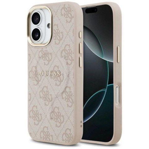 Etui Guess 4G PU Classic Logo MagSafe na iPhone 17 - różowe Guess