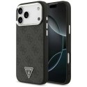 Etui Guess 4G Triangle Logo MagSafe na iPhone 17 Pro Max - czarne Guess