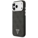 Etui Guess 4G Triangle Logo MagSafe na iPhone 17 Pro Max - czarne Guess