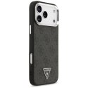 Etui Guess 4G Triangle Logo MagSafe na iPhone 17 Pro Max - czarne Guess