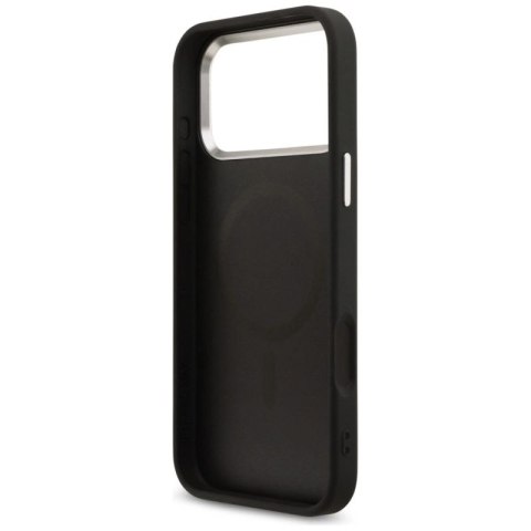 Etui Guess 4G Triangle Logo MagSafe na iPhone 17 Pro Max - czarne Guess