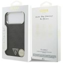 Etui Guess 4G Triangle Logo MagSafe na iPhone 17 Pro Max - czarne Guess