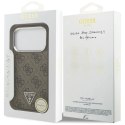 Etui Guess 4G Triangle Logo MagSafe na iPhone 17 Pro - brązowe Guess