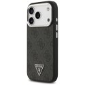 Etui Guess 4G Triangle Logo MagSafe na iPhone 17 Pro - czarne Guess
