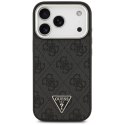 Etui Guess 4G Triangle Logo MagSafe na iPhone 17 Pro - czarne Guess