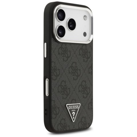 Etui Guess 4G Triangle Logo MagSafe na iPhone 17 Pro - czarne Guess