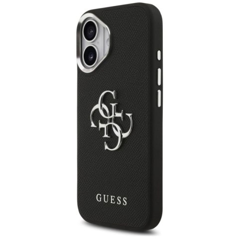 Etui Guess Grained Big 4G Classic Logo na iPhone 17 - czarne Guess