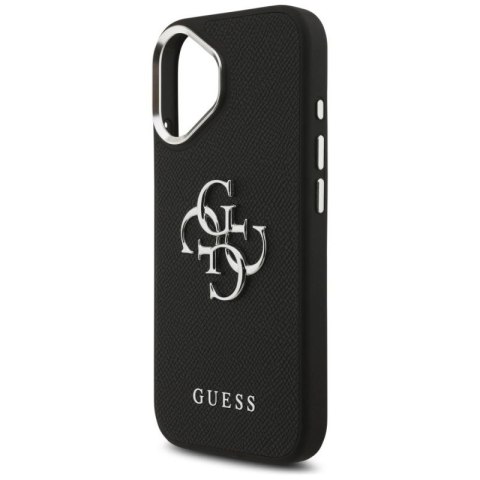 Etui Guess Grained Big 4G Classic Logo na iPhone 17 - czarne Guess