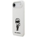 Etui Karl Lagerfeld Silicone Karl Sketch & Logo MagSafe na iPhone 17 Air - białe Karl Lagerfeld