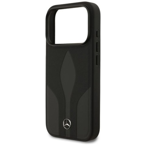 Etui Mercedes Leather The Move MagSafe na iPhone 17 Pro - czarne Mercedes