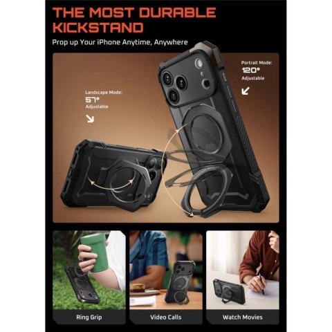 Etui Supcase UB Grip Mag MagSafe na iPhone 17 Pro Max - czarne Supcase