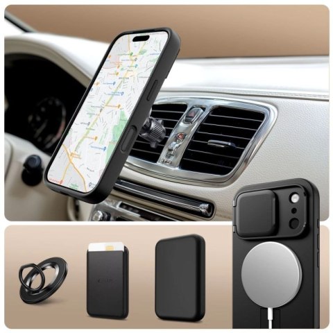 Etui Tech-Protect Kevlar Aura MagSafe na iPhone 17 Pro - czarne Tech-Protect