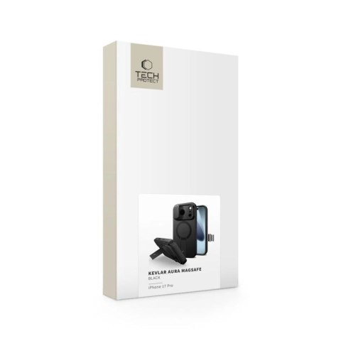 Etui Tech-Protect Kevlar Aura MagSafe na iPhone 17 Pro - czarne Tech-Protect