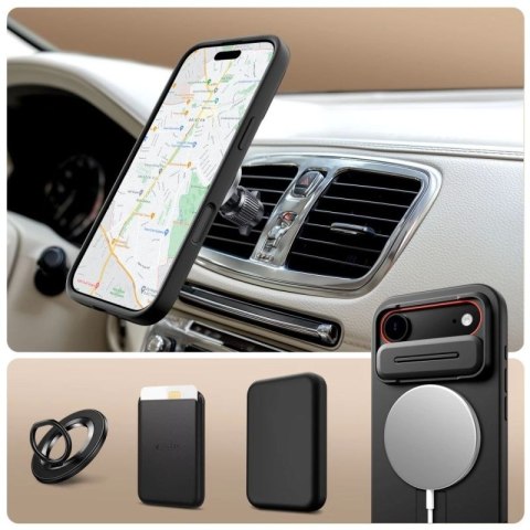 Etui Tech-Protect Kevlar Aura MagSafe na iPhone Air - czarne Tech-Protect
