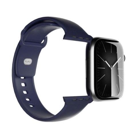 Pasek Puro Icon na Apple Watch 44/45/46/49mm - granatowy Puro