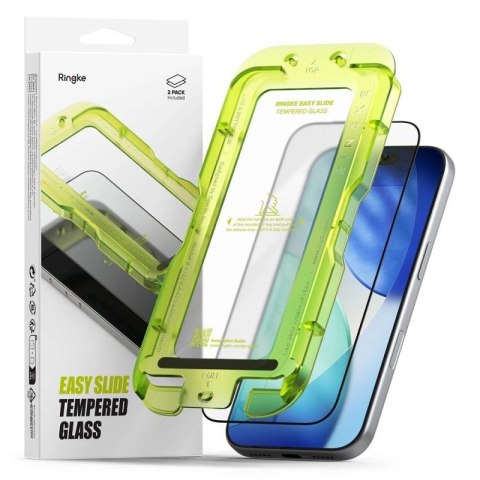 Szkło hartowane Ringke Easy Slide 2-pack na iPhone 17 Pro Max - czarne Ringke