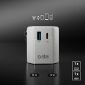 Adapter podróżny SBS TEADAPTUSBTCUNI USB-C USB-A uniwersalny - biały SBS