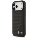 Etui BMW M Carbon Line & Logo MagSafe na iPhone 17 Pro Max - czerwone BMW