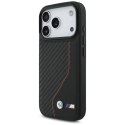 Etui BMW M Carbon Line & Logo MagSafe na iPhone 17 Pro - czerwone BMW
