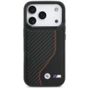 Etui BMW M Carbon Line & Logo MagSafe na iPhone 17 Pro - czerwone BMW