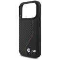 Etui BMW M Carbon Line & Logo MagSafe na iPhone 17 Pro - czerwone BMW