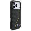 Etui BMW M Carbon Line & Logo MagSafe na iPhone 17 Pro - żółte BMW