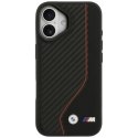 Etui BMW M Carbon Line & Logo MagSafe na iPhone 17 - czerwone BMW
