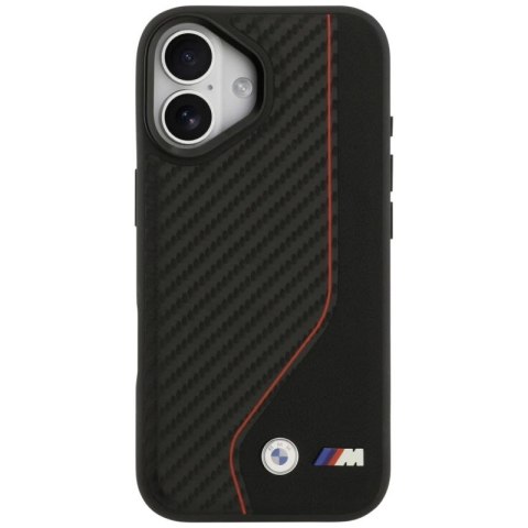 Etui BMW M Carbon Line & Logo MagSafe na iPhone 17 - czerwone BMW