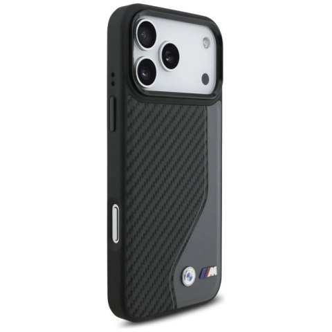 Etui BMW M Carbon Logo MagSafe na iPhone 17 Pro Max - grafitowe BMW