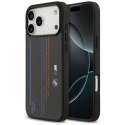 Etui BMW M Kevlar Lines & Logo MagSafe na iPhone 17 Pro Max - czarne BMW